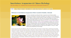 Desktop Screenshot of innerbalanceacupuncture.net